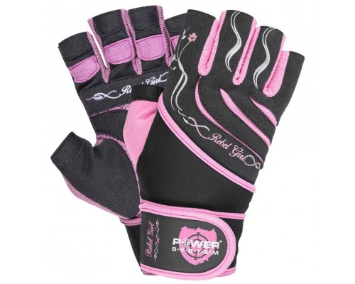 Рукавички для фітнесу Power System PS-2720 Rebel Girl жіночі Pink XS