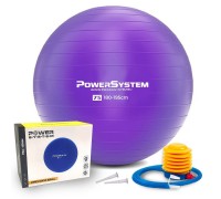 М'яч для фітнесу (фітбол) Power System PS-4013 Ø75 cm PRO Gymball Purple