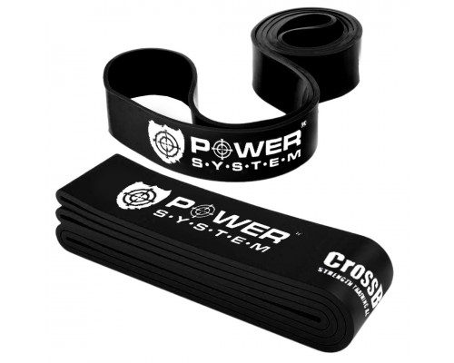 Еспандер-петля (гумка для фітнесу і кроссфіту) Power System PS-4055 CrossFit Level 5 Black (опір 25-65 кг)