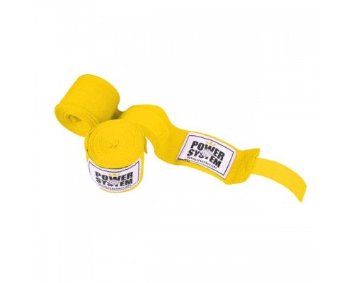 Бинти для боксу Power System PS-3404 Yellow (4 м)