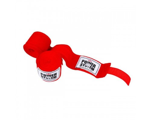 Бинти для боксу Power System PS-3404 Red (4 м)