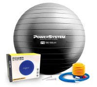 М'яч для фітнесу (фітбол) Power System PS-4013 Ø75 cm PRO Gymball Black