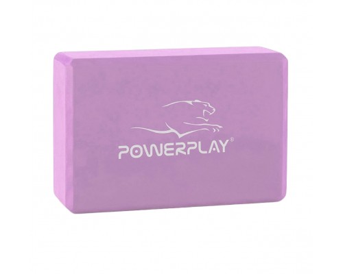 Блок для йоги PowerPlay 4006 Yoga Brick Фіолетовий