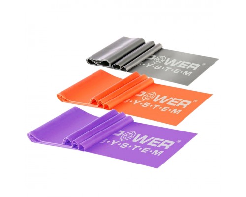 Стрічка-еспандер для спорту та реабілітації Power System PS-4007 Resistance Band Set 3шт.