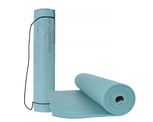 Килимок для йоги та фітнесу PowerPlay 4010 PVC Yoga Mat Зелений (173x61x0.6)