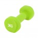 Гантель вінілова PowerPlay 4125 Achilles 3 кг. Зелена (1шт.)