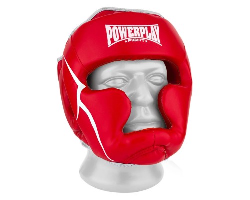 Боксерський шолом тренувальний PowerPlay 3100 PU Червоний M