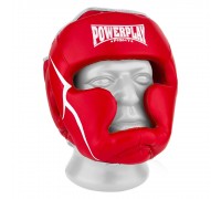 Боксерський шолом тренувальний PowerPlay 3100 PU Червоний L Боксерський шолом тренувальний PowerPlay 3100 PU Червоний L