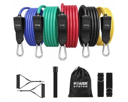 Набір трубчастих еспандерів Power System PS-4099 Total Expander Set 5шт.