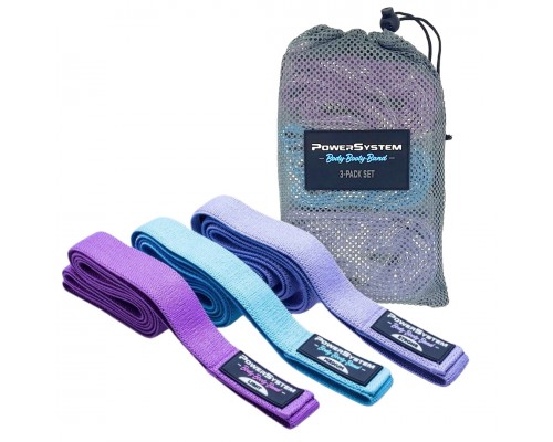 Набір тканевих гумок Power System PS-4129 Booty Band Set Long 3шт.