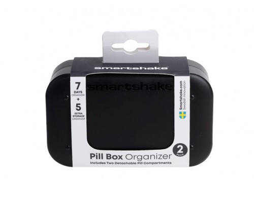Таблетниця Smartshake Pillbox Organiser 2-pack Black