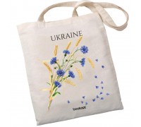 Екошопер BookOpt BK4020 Ukraine (Волошки і колоски) бежевий