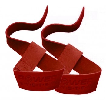 Лямки для тяги шкіряні Power System PS-3320 Leather Straps Red