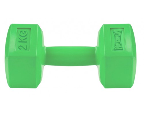 Гантель композитна PowerPlay 4124 Hercules 2 кг. Зелена  (1шт.)