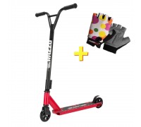 Трюковий самокат Razzo GO CITY 100 мм. алюмінієвий HST1-100 Red