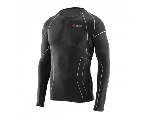 Термокофта (лонгслів) X TECH Maglia Race 3 Munica Lunga  giroc Nero L/XL Чорна
