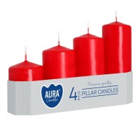 Набір свічок 4 шт. циліндр Червоні (sw50/4-030) Набір свічок 4 шт. циліндр Червоні (sw50/4-030)