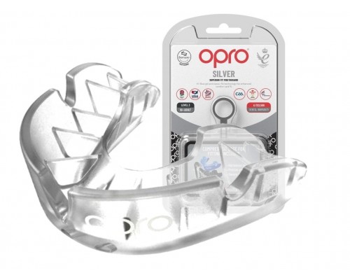 Капа OPRO Silver доросла (вік 11+) Clear (art.102502006)