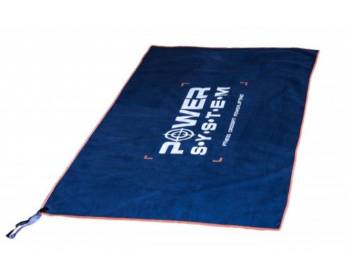 Рушник для фітнесу та спорту Power System PS-7005 темно-синій 100*50см