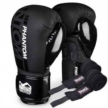 Боксерські рукавиці Phantom APEX Speed Black 14 унцій (Бинти 4м. в подарунок) Боксерські рукавиці Phantom APEX Speed Black 14 унцій (Бинти 4м. в подарунок)