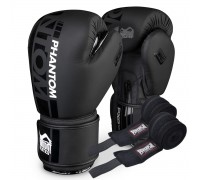 Боксерські рукавиці Phantom APEX Black 14 унцій (Бинти 4м. в подарунок) Боксерські рукавиці Phantom APEX Black 14 унцій (Бинти 4м. в подарунок)