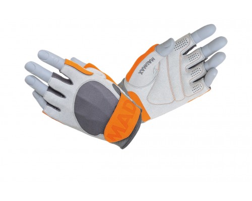 Рукавички для фітнесу MadMax MFG-850 Crazy Grey/Orange M