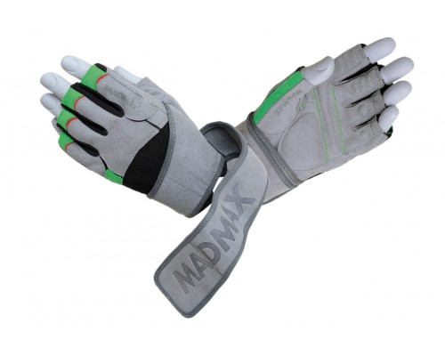 Рукавички для фітнесу MadMax MFG-860 Wild Grey/Green XL