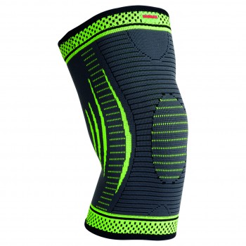 Компресійний наколінник MadMax MFA-284 3D Compressive knee support Dark grey/Neon green (1шт.) L Компресійний наколінник MadMax MFA-284 3D Compressive knee support Dark grey/Neon green (1шт.) L