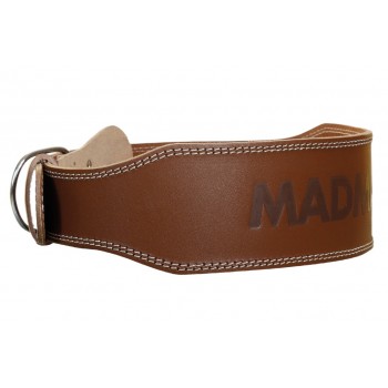Пояс для важкої атлетики MadMax MFB-246 Full leather шкіряний Chocolate brown M