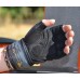 Рукавички для фітнесу MadMax MFG-880 Signature Black/Grey/Yellow S