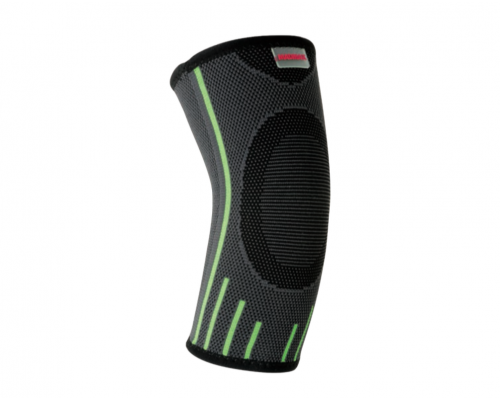 Компресійний налокітник MadMax MFA-283 3D Compressive elbow support Dark grey/Neon green S