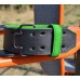 Пояс для важкої атлетики MadMax MFB-302 Quick Release Belt  шкіряний Black/Green XL