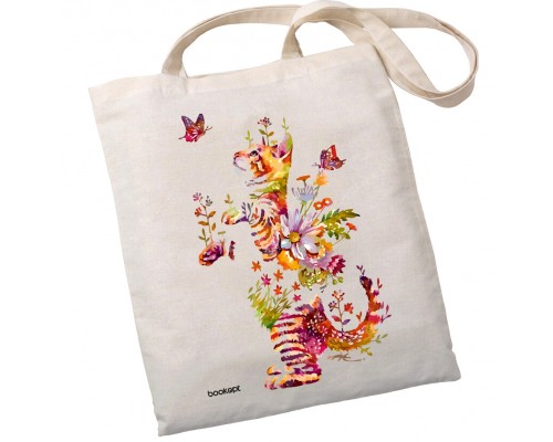 Екошопер BookOpt BK4050 Грайливий кіт з метеликом бежевий