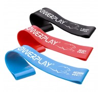 Резинки для фітнесу (стрічка-еспандер) PowerPlay 4113 Mini Power Band Set набір із 3 шт. (опір від 10-20 кг) Резинки для фітнесу (стрічка-еспандер) PowerPlay 4113 Mini Power Band Set набір із 3 шт. (опір від 10-20 кг)