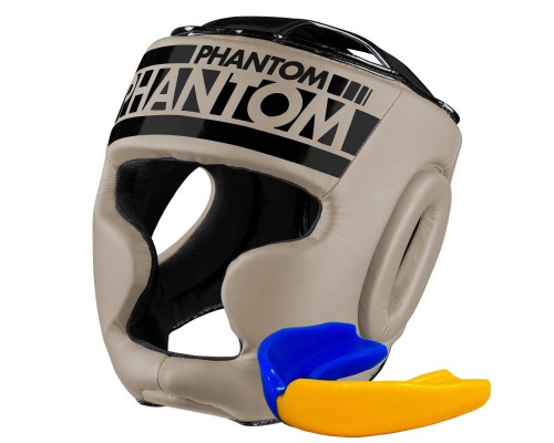 Боксерський шолом Phantom APEX Full Face Sand (капа в подарунок)