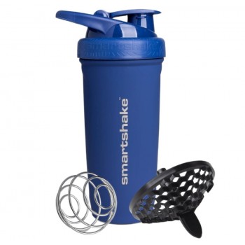 Шейкер спортивний SmartShake металевий Reforce Stainless Steel 30oz/900ml Navy Blue