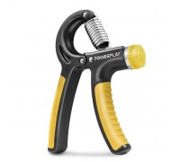 Еспандер кистьовий PowerPlay PP-4323 з регульованим навантаженням 10-40 кг. Strength Grip Чорно-жовтий