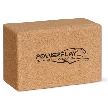 Блок для йоги PowerPlay PP_4006 з пробкового дерева Cork Yoga Block (1шт.) Блок для йоги PowerPlay PP_4006 з пробкового дерева Cork Yoga Block (1шт.)