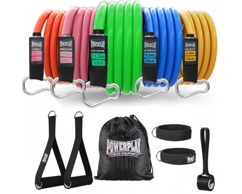 Набір трубчастих еспандерів PowerPlay PP-4102 Expander Set 5шт. (до 35 кг.)