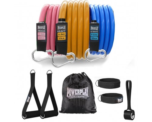 Набір трубчастих еспандерів PowerPlay PP-4101 Expander Tube Set 3шт. (до 18,2 кг.)