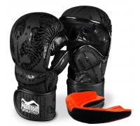 Рукавиці для ММА Phantom Muay Thai Black S/M (капа в подарунок)