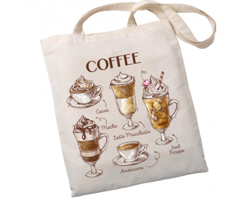 Екошопер BookOpt BK4067 "But first Coffee" бежевий