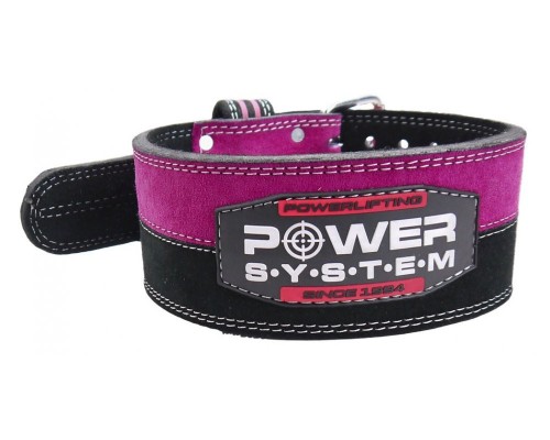 Пояс для важкої атлетики Power System PS-3850 Strong Femme Black/Pink S