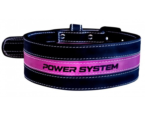 Пояс для важкої атлетики Power System PS-3870 Girl Power Black/Pink S