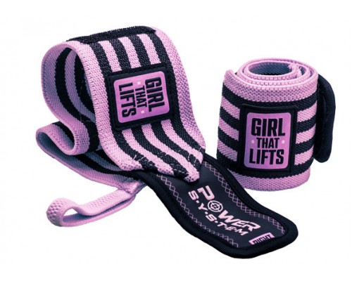 Бинти для зап'ясть (кистьові бинти) Power System PS-3510 Wrist Wraps GTL Pink