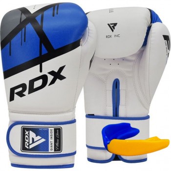 Боксерські рукавиці RDX F7 Ego Blue 12 унцій (капа в комплекті) Боксерські рукавиці RDX F7 Ego Blue 12 унцій (капа в комплекті)