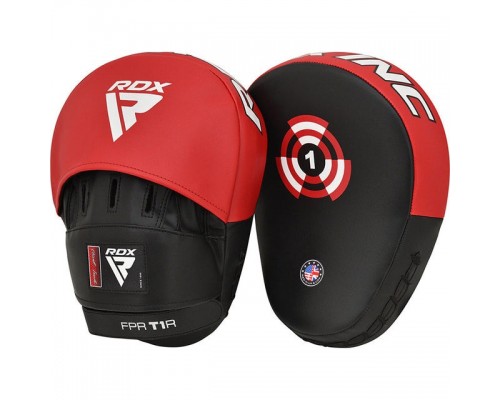 Лапи боксерські RDX T1 Curved Red/Black