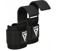 Гаки для тяги на зап'ястя RDX W5 Gym Hook Strap Black Plus