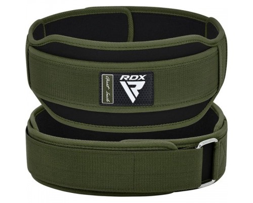 Пояс для важкої атлетики RDX RX5 Double Belt неопреновий Army Green M
