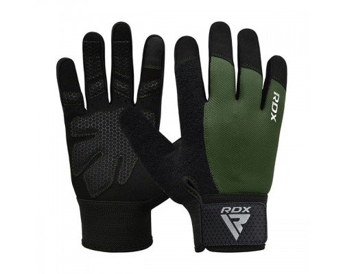 Рукавички для фітнесу RDX W1 Full Finger Army Green XL
